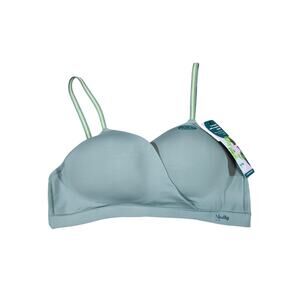 New Kindly Yours Bra Cross Over Hybrid Green Sea Spray Wireless Women's M